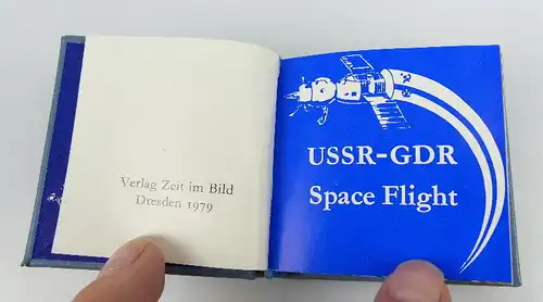 Minibuch: Weltraumflug UdSSR DDR auf englischer Sprache bu0788