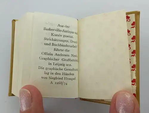 2 Minibücher: Heinz Knobloch - Rund um das Buch Offizin Andersen Nexö e095