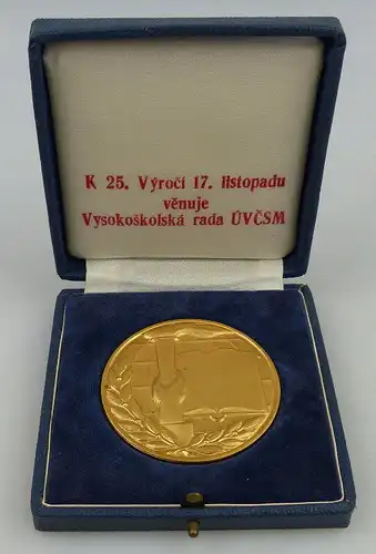 Medaille: Studentenaktion Prag 17.Xi.1939, goldfarben, Orden1388