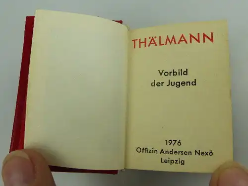 Minibuch: Ernst Thälmann Vorbild der Jugend Offizin Andersen Nexö bu0622