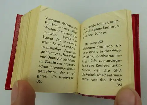 Minibuch: Ernst Thälmann Vorbild der Jugend Offizin Andersen Nexö bu0622