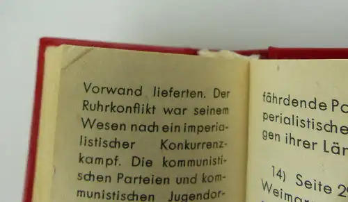 Minibuch: Ernst Thälmann Vorbild der Jugend Offizin Andersen Nexö bu0622