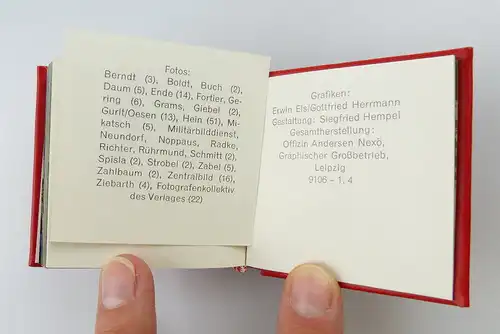 Minibuch: Bekenntnis und Tat Leipzig 1979 Offizin Andersen Nexö e253