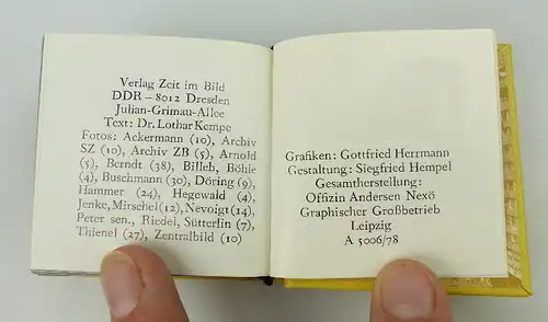 Minibuch: Dresden Offizin Andersen Nexö Verlag Zeit im Bild bu0927