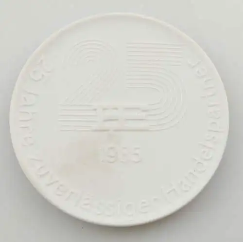 e12295 Meissen Medaille Heim Electric Export Import 25 Jahre Handelspartner 1985