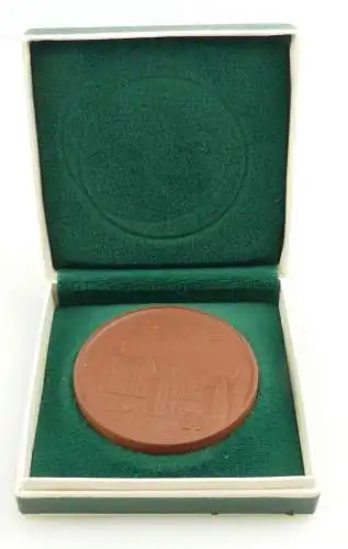 e12047 Original alte Medaille Meissen Colditz DDR Böttger Steinzeug in OVP