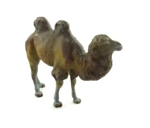 e9379 Antikspielzeug Tier Masse Figur Lineol Kamel wohl 50er Jahre