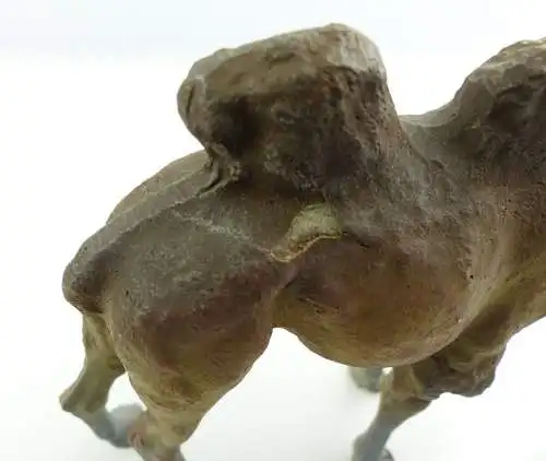e9379 Antikspielzeug Tier Masse Figur Lineol Kamel wohl 50er Jahre