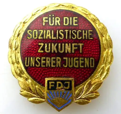 DDR Abzeichen: Für die sozialistische Zukunft unserer Jugend FDJ V Nr.1240 e1055