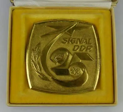 Medaille:25 Signal DDR, goldfarben, Orden1517