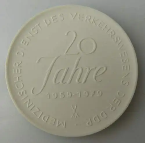 Meissen Medaille: 20 Jahre Mediz. Dienst des Verkehrswesens der DDR, Orden1513