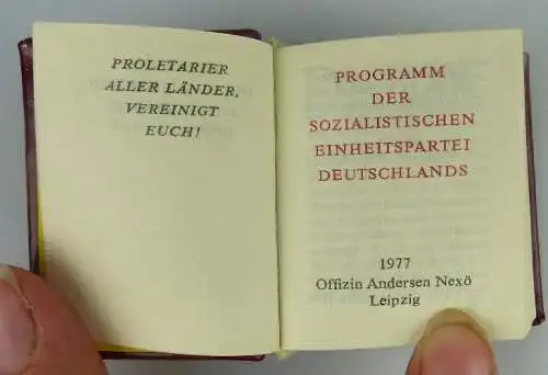 Minibuch: Programm der sozialistischen Einheitspartei Deutschlands ,Buch1469