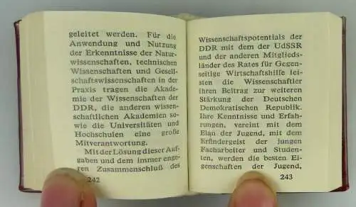 Minibuch: Programm der sozialistischen Einheitspartei Deutschlands ,Buch1469