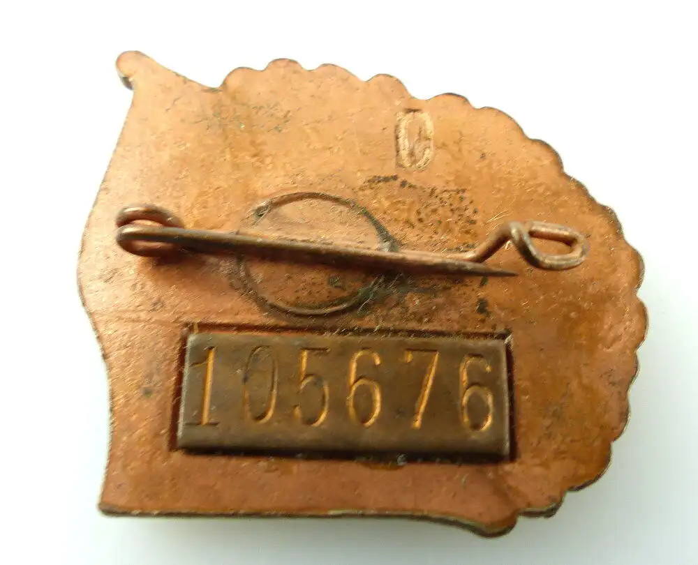 #e2075 FDJ Für gutes Wissen 1955 bronzefarben nummeriert 105676