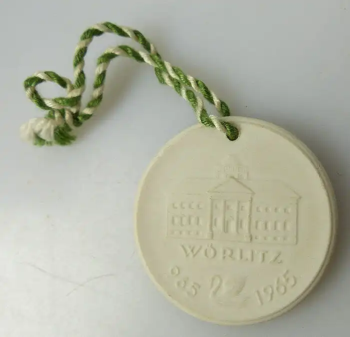 Meissen Medaille: hier ists jetzt unendlich schön Wörlitz 965 1965 bu0621