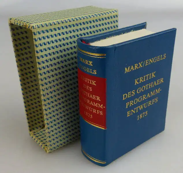 Minibuch: Marx Engels Kritik des Gothaer Programmentwurfes 1875 Buch1587