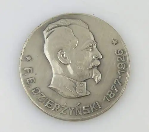 Medaille Dzierzynski 1877 bis 1926 silberfarben r433