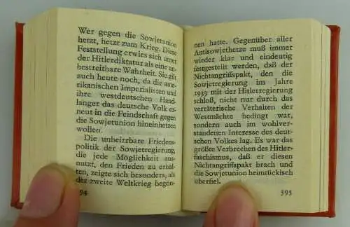 Minibuch: Wilhelm Pieck Freundschaft mit der Sowjetunion 1981 Offizin A Buch1570