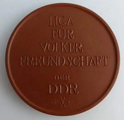 Meissen Medaille: Ehrengabe der Liga für Völkerfreundschaft Böttgerst, Orden2657