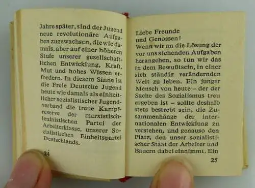 Minibuch: X. Weltfestspiele seltene Ausgabe verliehen von Günther Jahn Buch1592
