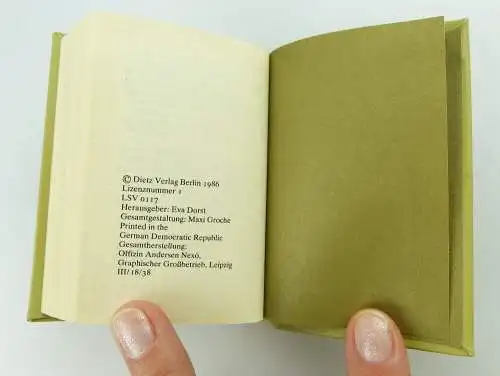 Minibuch:  Friedensworte Dietz Verlag Berkin 1986 e182