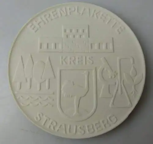 Meissen Medaille: Ehrenplakette Kreis Straussberg, Orden1450