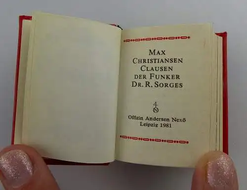 Minibuch: Max Chrisiansen Clausen Der Funker Dr. Richard Sorges e027