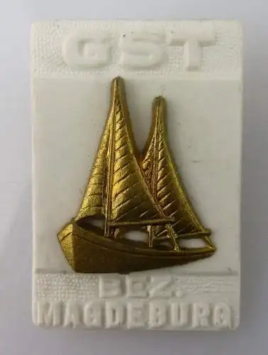 DDR GST Festabzeichen Segelboot Magdeburg,vgl. Band VII Nr. 985, Orden2023