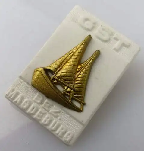 DDR GST Festabzeichen Segelboot Magdeburg,vgl. Band VII Nr. 985, Orden2023