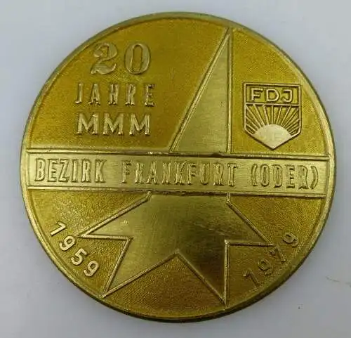 Medaille: 20 Jahre MMM Bezirk Frankfurt (Oder) In Anerkennung hervorr, Orden1470