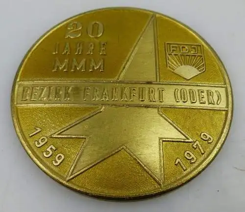 Medaille: 20 Jahre MMM Bezirk Frankfurt (Oder) In Anerkennung hervorr, Orden1470