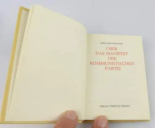 Minibuch Über das Manifest der Kommunistischen Partei,Tribüne BLN 1983 r149