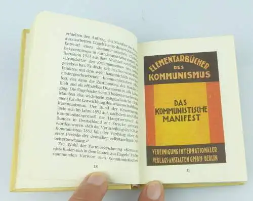 Minibuch Über das Manifest der Kommunistischen Partei,Tribüne BLN 1983 r149