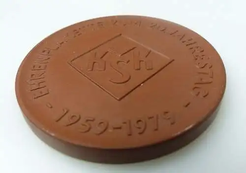 Meissen Medaille Ehrenplakate zum 20 Jahrestag 1959 bis 1979 bu0671