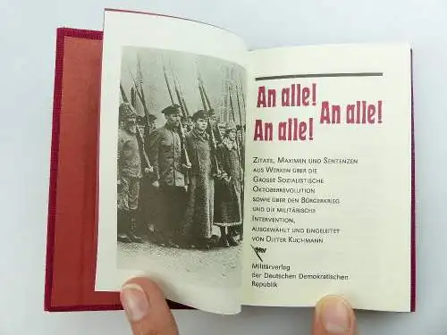 Minibuch: An alle! An alle! An alle! Militärverlag der DDR e311