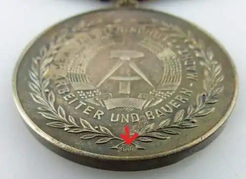 Medaille für treue Dienste in der NVA in 900 Silber, Punze 8 Nr. 150f, Orden2569