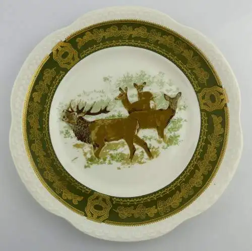 Geschenkteller: DDR Jagdwesen mit Hirsch & Rehen Made in GDR, so232