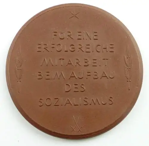 e11518 Meissen Medaille 10 Jahre Demokratisches Berlin 1948 bis 1958 Sozialismus