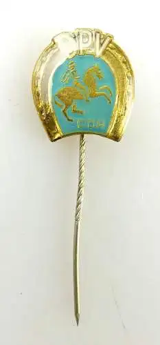 #e1959 DPV Ehrennadel Deutscher Pferdesport Verbund DDR in Gold /goldfarben