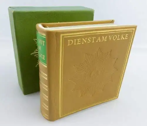 Minibuch: Dienst am Volke Leipzig 1982 Offizin Andersen Nexö e124