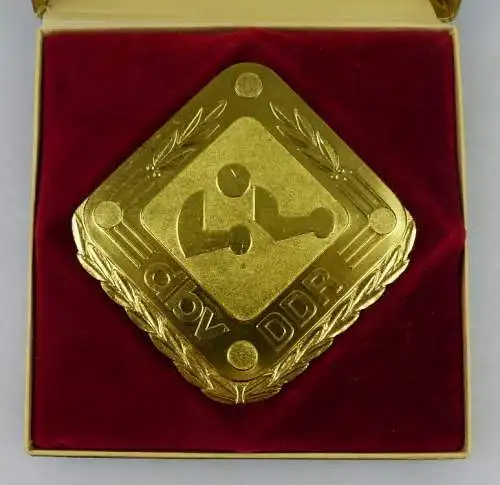Ehrenplakette: DBV abv DDR Boxen, goldfarben, Orden1307