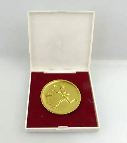 E9517 DDR Medaille goldfarben Wanderpokal der Pionierorganisation Ernst Thälmann