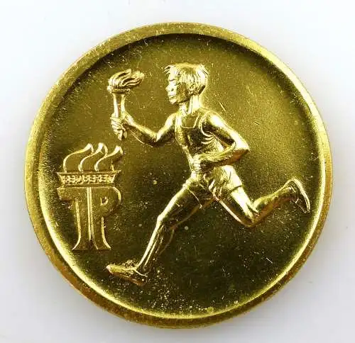e9517 DDR Medaille goldfarben Wanderpokal der Pionierorganisation Ernst Thälmann