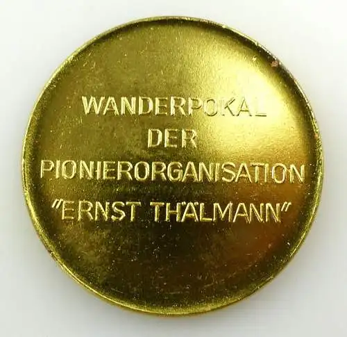 e9517 DDR Medaille goldfarben Wanderpokal der Pionierorganisation Ernst Thälmann
