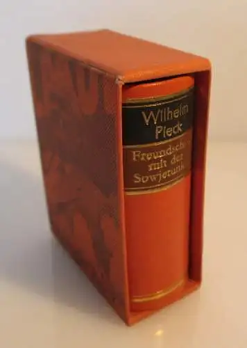 Minibuch: Wilhelm Pieck Freundschaft mit der Sowjetunion bu0133