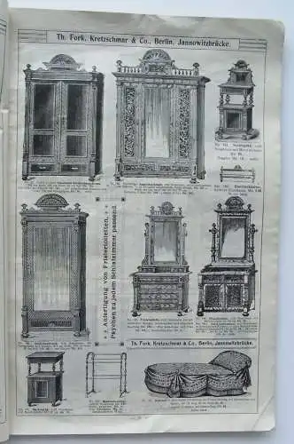 Zeitschrift Möbel Fabrik von Th.Fork.Kretzschmar & Co.