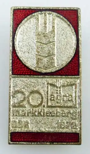 Abzeichen: 20 Jahre agra Markkleeberg DDR 1972, Orden2763