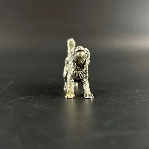 Kleiner Hund aus massivem 800 Silber y0045