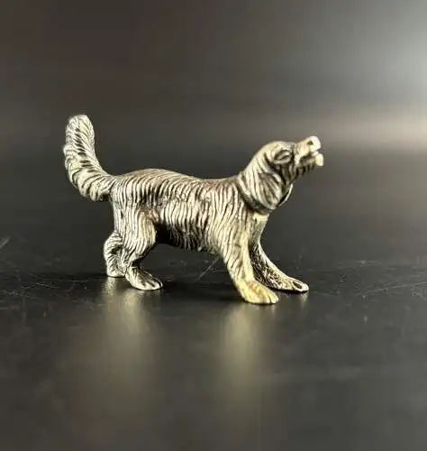 Kleiner Hund aus massivem 800 Silber y0045