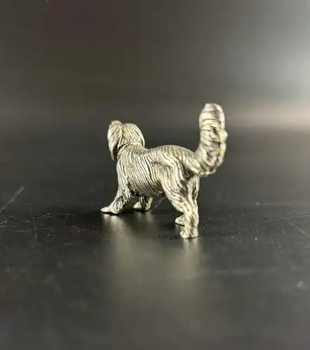 Kleiner Hund aus massivem 800 Silber y0045